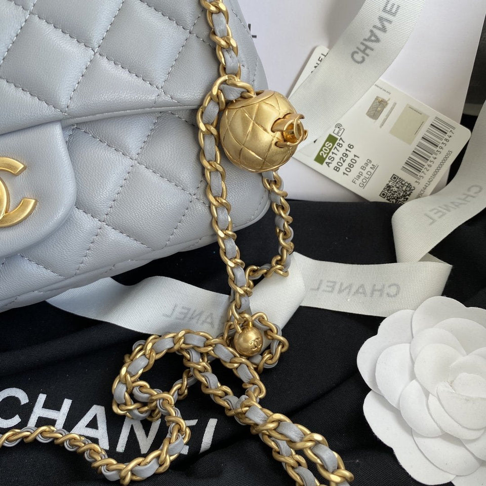 Chanel Pearl Crush Mini Flap Bag Gray
