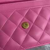 Chanel Wallet on chain Pink