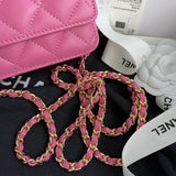 Chanel Wallet on chain Pink