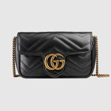 Gucci GG Marmont matelassé leather super mini bag