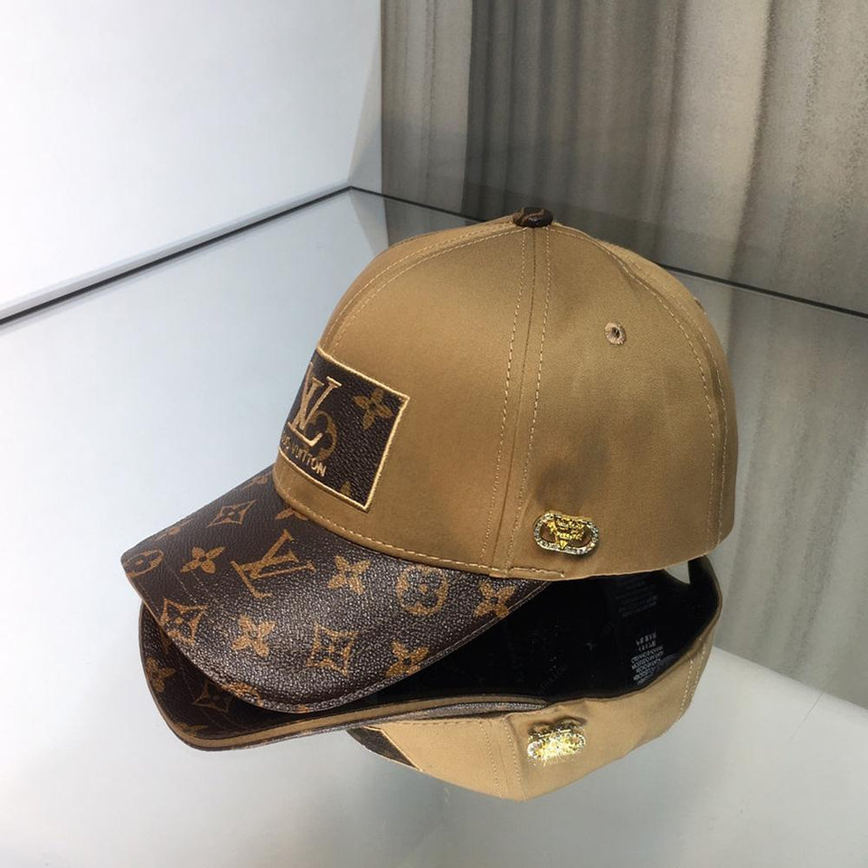 real brown louis vuitton hat