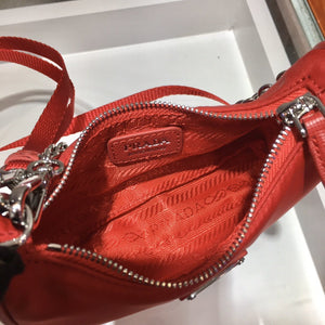 PRADA Tessuto Nylon Mini Re-Edition 2000 Shoulder Bag Red