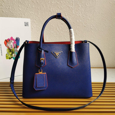 Small Saffiano Leather Double Prada Bag
