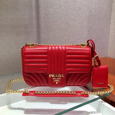 Medium Leather Prada Diagramme Bag