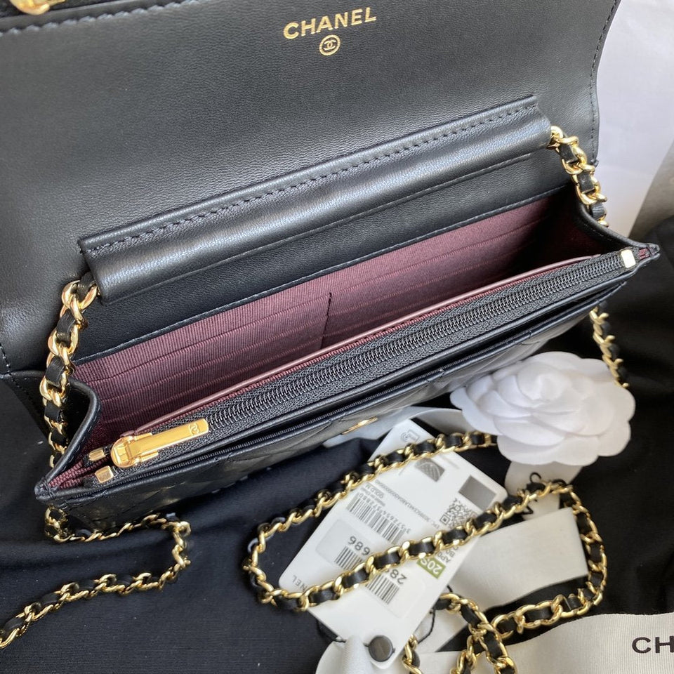 Chanel Wallet on chain Black Lambskin