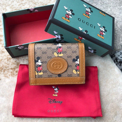 GUCCI X Disney GG And Mickey Print Wallet