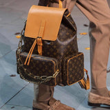 Louis Vuitton Trio Backpack Travel Bag M44658 Gold Chain Monogram LV