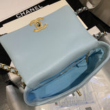 CHANEL 19 Flap Bag Tiffany Blue