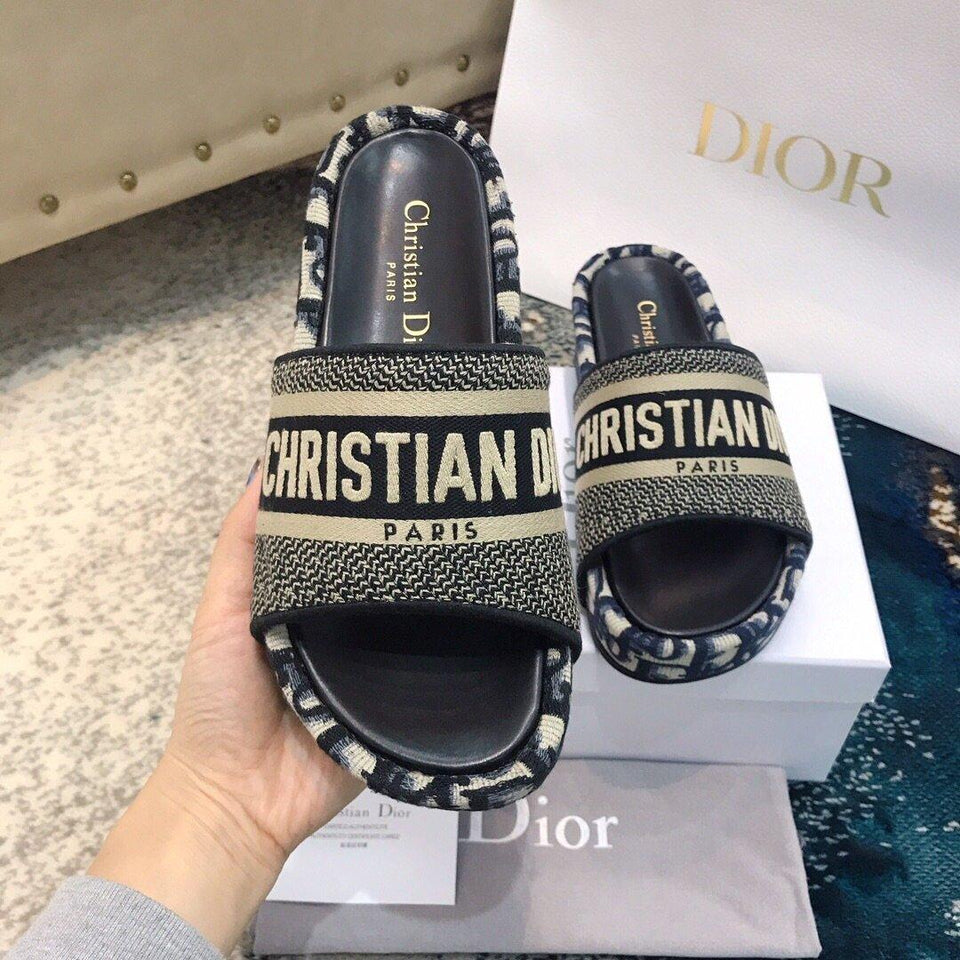 Christian dior wedge slide Outlet