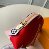 Louis Vuitton Red Pink Zipper Wallet