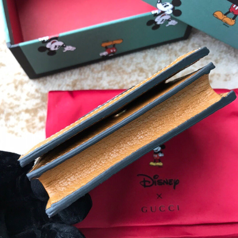 GUCCI X Disney GG And Mickey Print Wallet