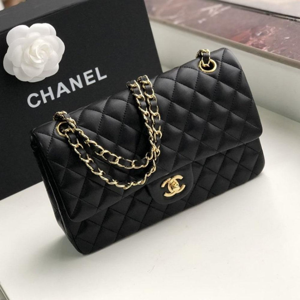 chanel classic black bag
