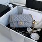 Chanel Pearl Crush Mini Flap Bag Gray