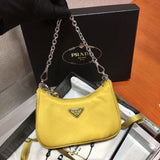 PRADA Tessuto Nylon Mini Re-Edition 2000 Shoulder Bag yellow