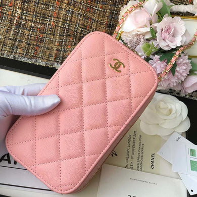 Chanel Caviar zip Phone case