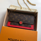 Louis Vuitton flore chain wallet