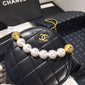 Chanel Pearl Round Clutch with Chain