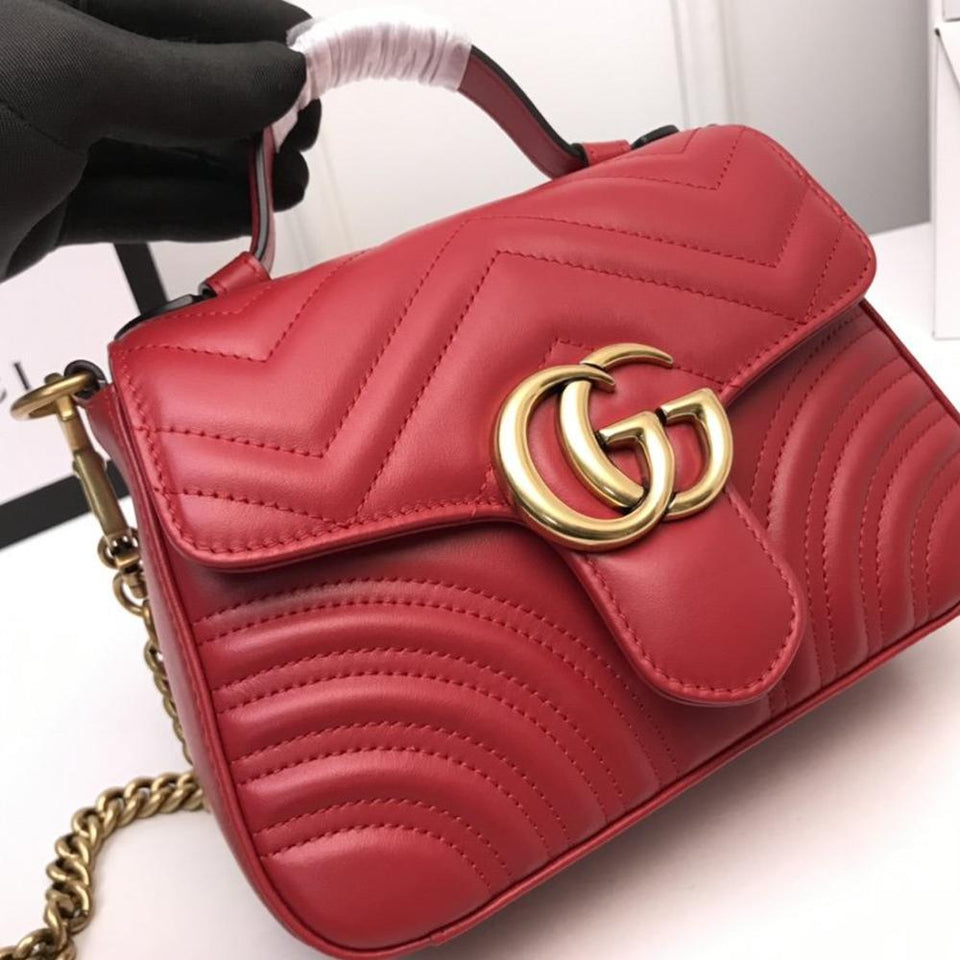 GG Marmont mini top handle bag