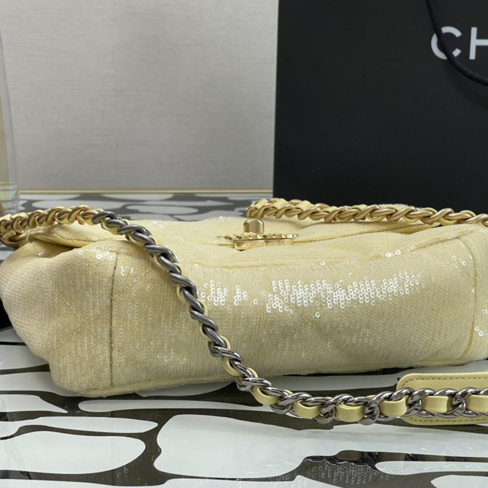 Chanel 19 sequin Flap Bag