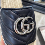 Gucci quilted leather slide sandals