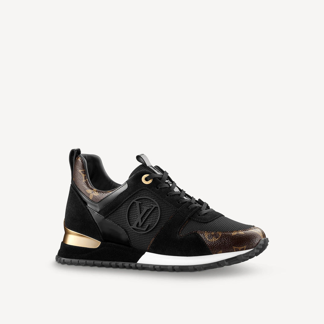 Louis Vuitton Run Away Black Suede Sneakers