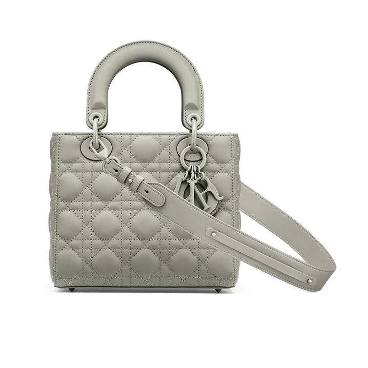 最安値 レディディオール ladydior ハートキルティング abcdior Small Lady Dior My ABCDior Bag Gray Cannage Lambskin | DIOR