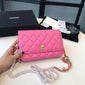 Chanel wallet on chain Pink