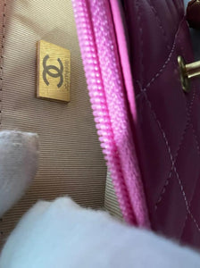 Chanel wallet on chain Pink